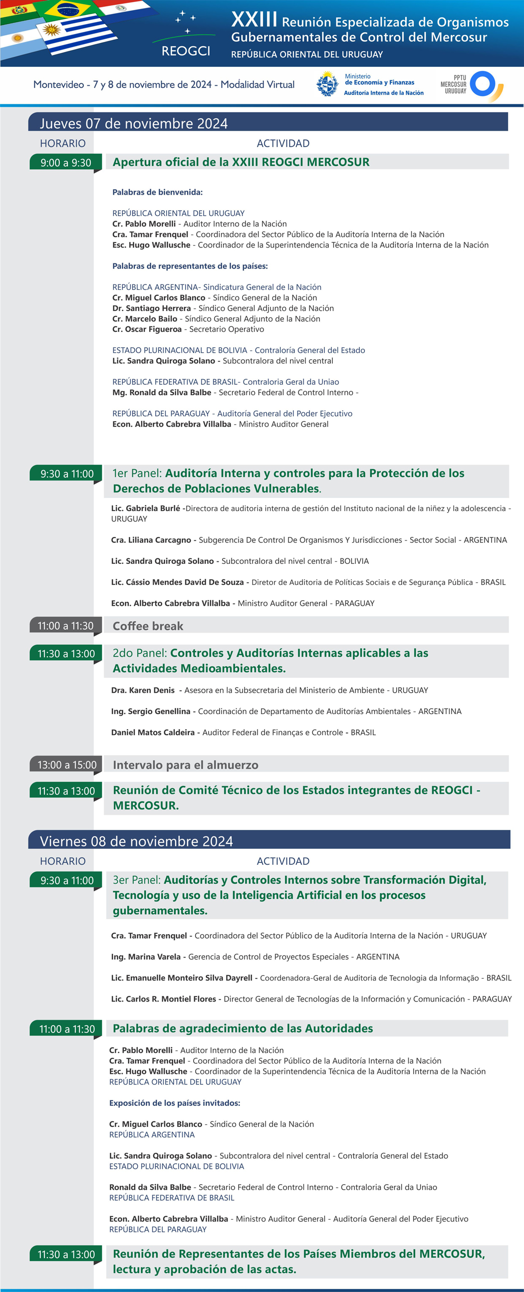 Programa REOGCI XXIII 